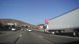 Man Missed by Inches in Highway Mishap