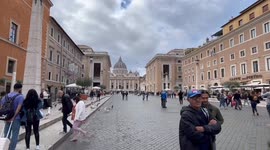 Pope Francis presided over his weekly audience despite a flu in Vatican City