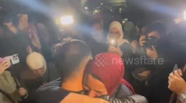Palestinians celebrate release of 30 prisoners in Ramallah, Gaza