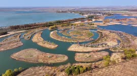 Chengzi Lake Wetland in Suqian, China