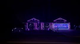 Man creates incredible 'Christmas house of lights' with 23,000 bulbs and different songs programmed to them every week (Part 2)