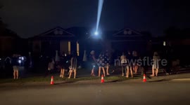 Man creates incredible 'Christmas house of lights' with 23,000 bulbs and different songs programmed to them every week (Part 1)