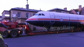 Aircraft Towed Through Southampton City Streets. UK