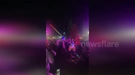 Fireworks Illuminate Roseville's Holiday Tree Lighting Festivities in CA, USA