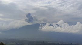 Eruption Marapi Mountain, in West Sumatra, on December 3, 2023.