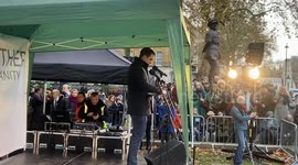 Vigil in Whitehall for lives lost during the Israel-Hamas war