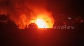 A fire broke out at the Abepura Regional Hospital health workers' housing complex.