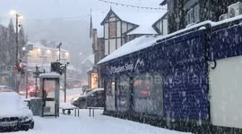 This is Ambleside Village in Cumbria, U.K. during the recent unprecedented snowfall.