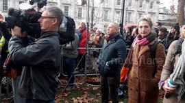 Interviews with Brendan Cox, Rob Rinder at anti-hate vigil in London, UK