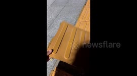 Peel-off tactile strips on Chinese road spark rumours, prompting swift official clarification