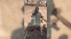 Massive destruction in the city of Khan Yunis as a result of the Israeli airstrikes