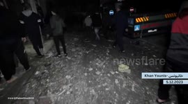 Red Crescent Toil In Khan Younis After Israel Attack