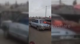 Thousands of refugees at the Egyptian-Palestinian border