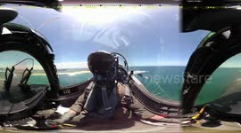 RAAF Showcases Riveting F/A-18F Super Hornet Display at Newcastle Air Show in Australia