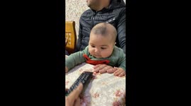 Baby Copies 'Crying' Big Brother