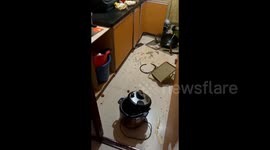 Pressure cooker blast wrecks Chinese home