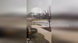Santa Arrives on Fire Truck for a Christmas Celebration in Roscoe, USA