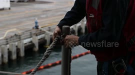 Abraham Lincoln begins underway