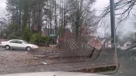 US: Significant Damage Left By EF-1 Tornado In Garner, North Carolina 2