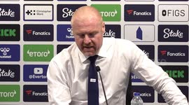 Sean Dyche  press conference following Everton's  2-0 win over Chelsea in Liverpool, UK