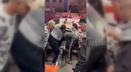 Khan Yunis Hospital Receives Victims of Israeli Airstrike for Treatment