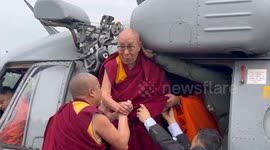 The 14th Holiness Dalai Lama arrived in the State capital on a three-day visit to Sikkim after a gap of 13 years