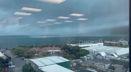 Severe storm hits Petone beach in Wellington