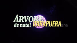 Nubank inaugura árvore de Natal roxa no Parque Ibirapuera São Paulo Brasil.