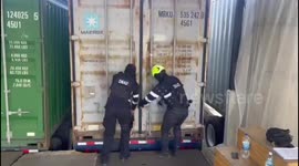 Police seize 100 packages of suspected drugs destined for Belgium