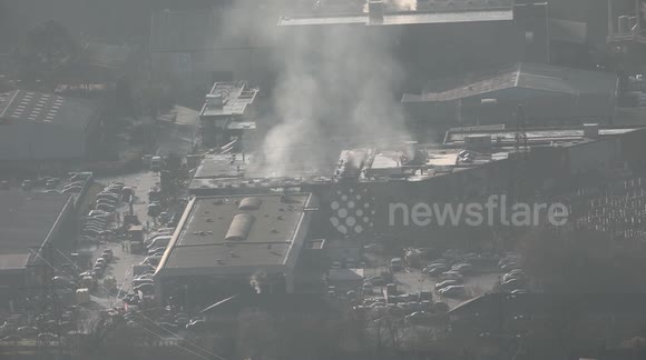 Dramatic video captures the aftermath of an explosion at a South Wales ...