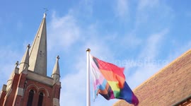 Couple become one of the first same-sex partnerships to receive Church of England blessing