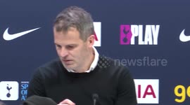 WSL - Tottenham 1-0 Arsenal: Robert Vilahamn press conference