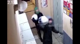 Reckless act in Novosibirsk: schoolchildren hurl large snow globes from 16th-floor balcony during rush hour