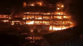 Massive fire engulfs department store, damaging four buildings in southern China