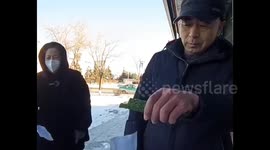 Wet paper morphs into blade and egg transforms into hammer in bone-chilling weather in northern China