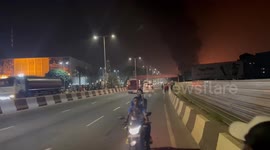 Guinea's transitional government announces security measures as oil depot fire still raging in Guinean capital