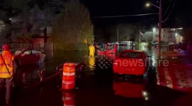 Storms Batter Cranston, RI, USA