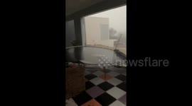 Devastating cyclone strikes Bahía Blanca: residence ravaged by storm's fury