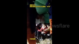 Heroic firefighters carry children into temporary shelters after 6.2-magnitude earthquake rocks China