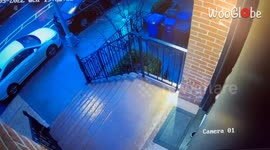 Clueless man's swift & sneaky garbage run slips into embarrassing territory