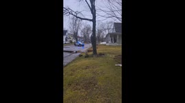 Wind Uses Trampoline As A Frisbee