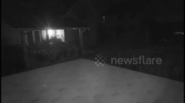 CCTV VIDEO The head of the Anti-Corruption Center, Vitaly Shabunin, showed footage of a drone explosion near his home.