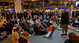Protestors closed 15 train stations in the Netherlands in support of Gaza