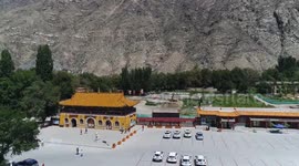 Baluntai Yellow Temple in Hejing, China