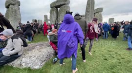 Winter solstice celebrations take place at Stonehenge, UK