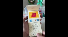 Make this stunning pop-up New Year greeting card for a personal touch