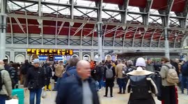 Scenes at London's major National Rail stations ahead of Christmas weekend in UK