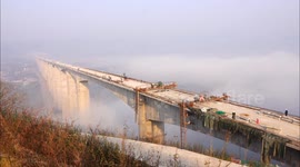 Hgh-speed Railway Under Construction in Yichang, China