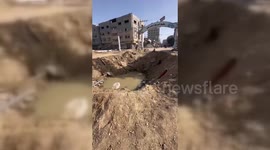 Refugee Camp Entrance Obliterated in Bureij, Gaza