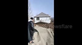 China: Village In Qinghai Swallowed By Cascading Waves Of Mud Triggered By Gansu Earthquake